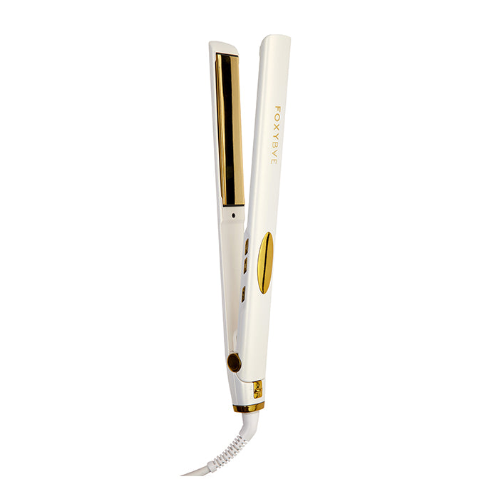 Pearl Gold Smoothing Titanium 1 Flat Iron FoxyBae FOXYBAE.COM