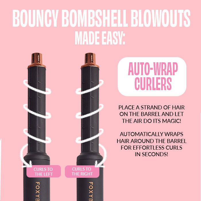 NEW FoxyBae 7in1 rose store gold curling wand