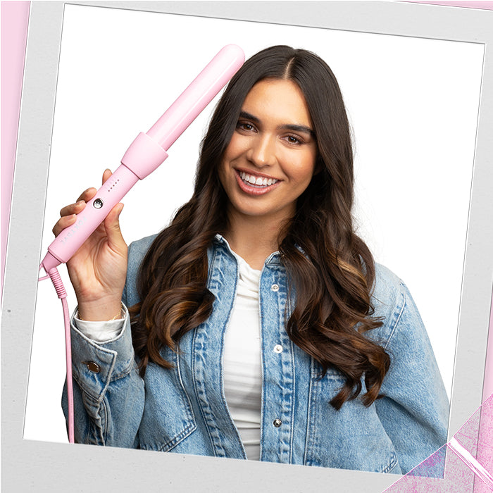 Party Pink Curling Wand FOXYBAE.COM