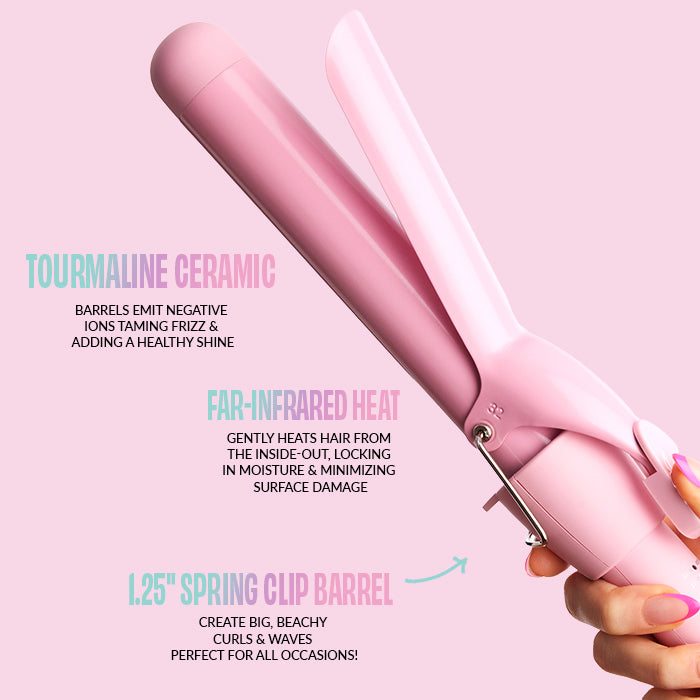 Curling iron pink best sale