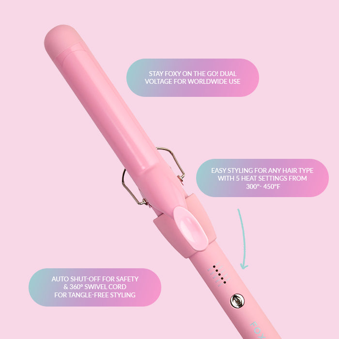 Party Pink 1.25” Spring Curler