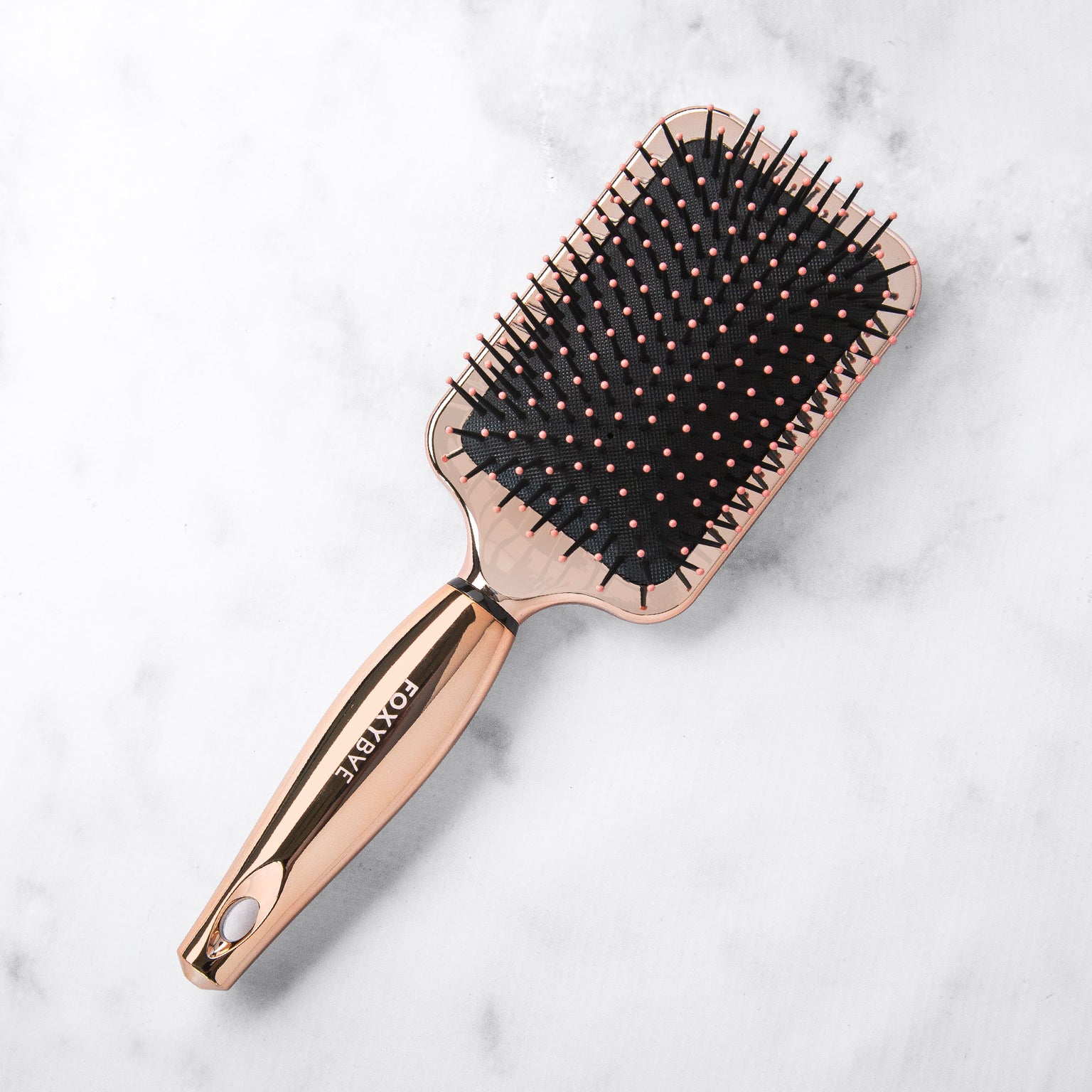 Soft Bristle Paddle Hair Brush (Gold)